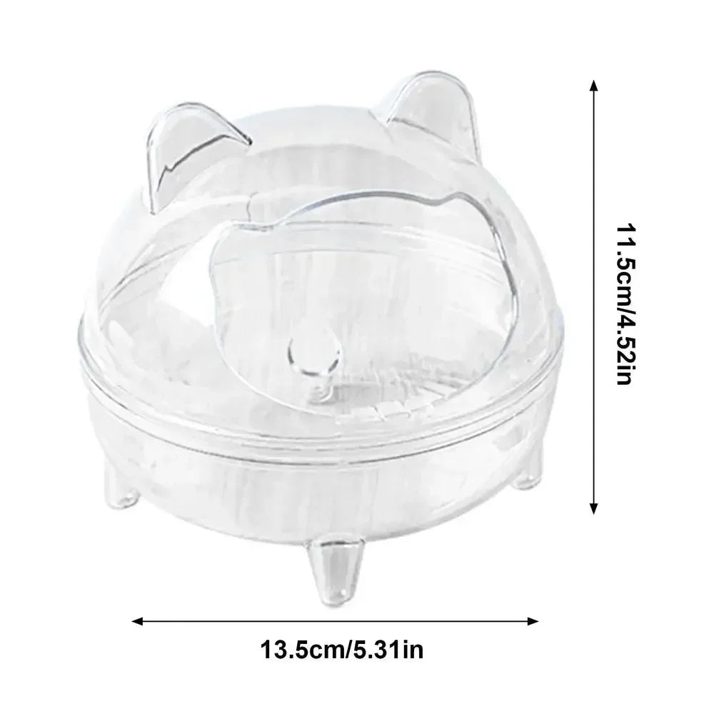 Transparent Acrylic Hamster Sand Bath & Toilet House