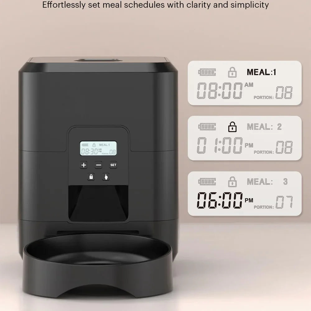 Smart Automatic Pet Feeder with Timer | Programmable Food Dispenser for Cats & Dogs
