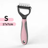 2-in-1 Stainless Steel Pet Grooming Brush | Double-Sided Deshedding & Dematting Comb for Dogs & Cats