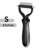 2-in-1 Stainless Steel Pet Grooming Brush | Double-Sided Deshedding & Dematting Comb for Dogs & Cats
