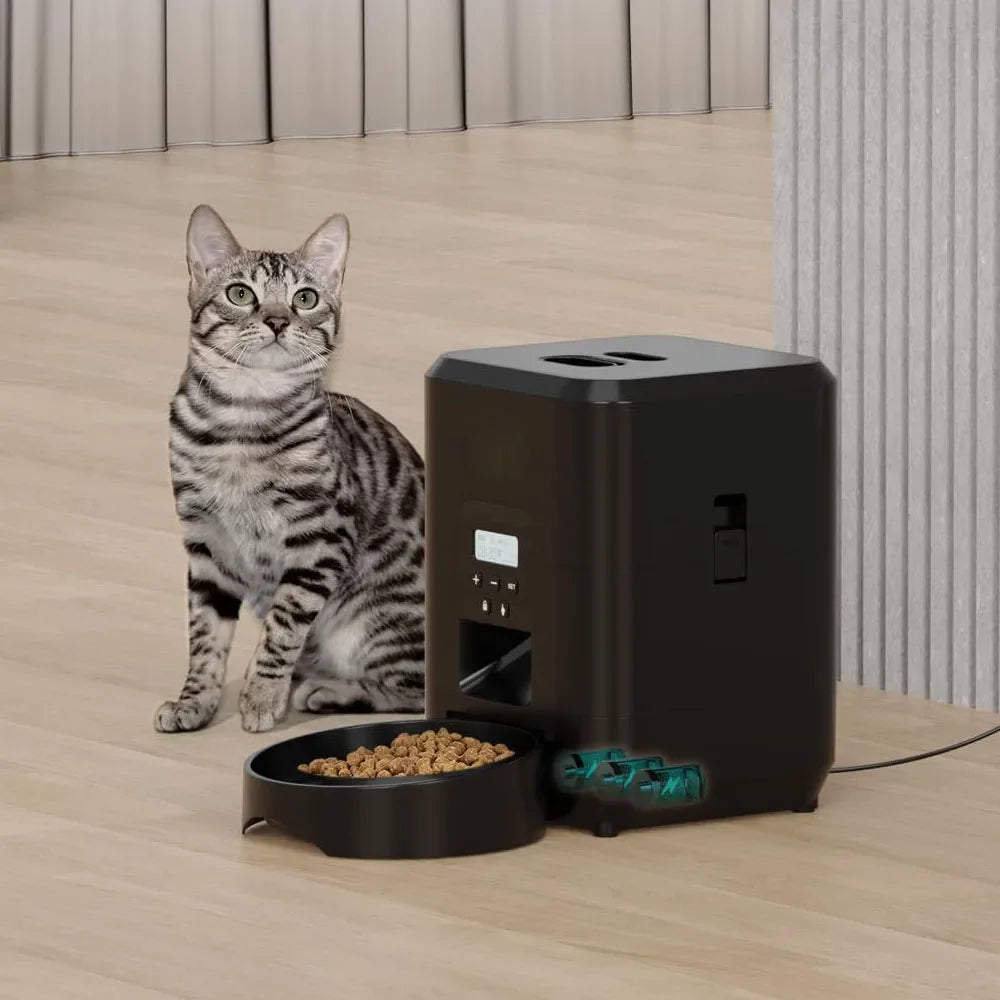 Smart Automatic Pet Feeder with Timer | Programmable Food Dispenser for Cats & Dogs