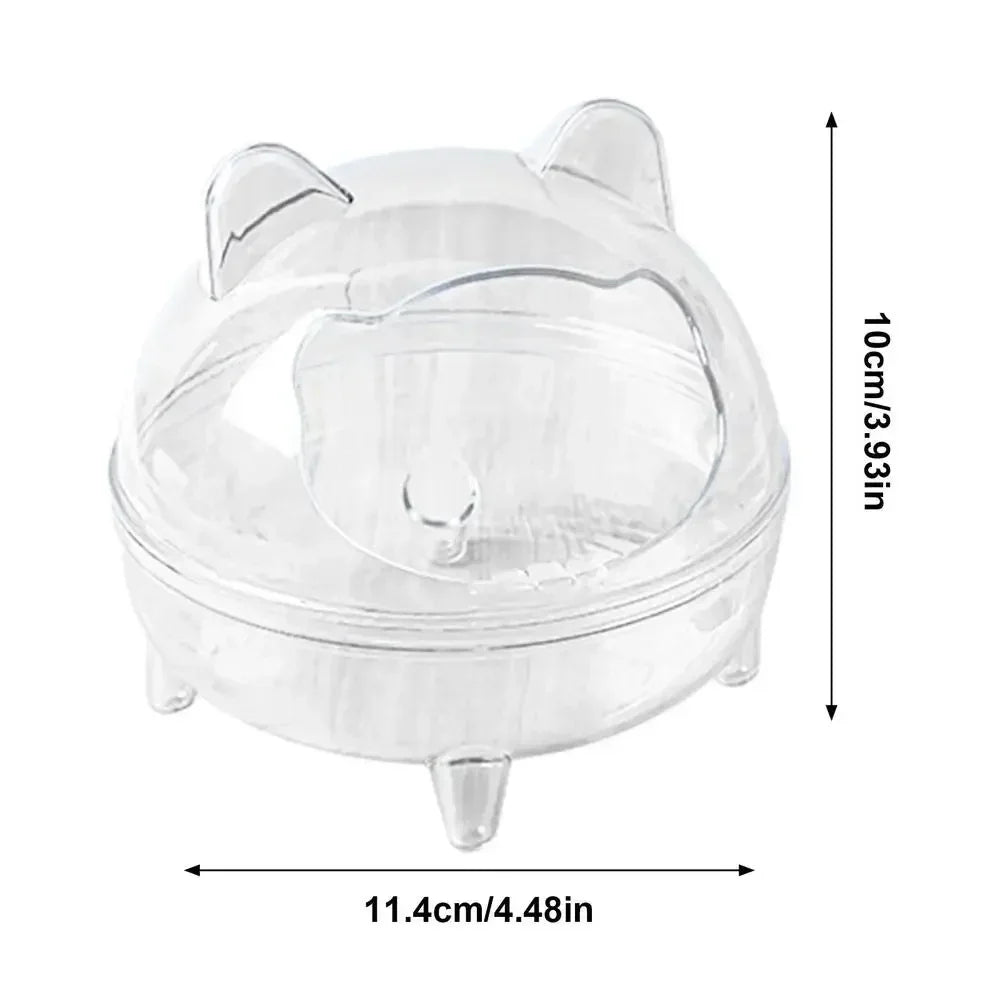 Transparent Acrylic Hamster Sand Bath & Toilet House