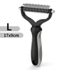 2-in-1 Stainless Steel Pet Grooming Brush | Double-Sided Deshedding & Dematting Comb for Dogs & Cats