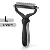 2-in-1 Stainless Steel Pet Grooming Brush | Double-Sided Deshedding & Dematting Comb for Dogs & Cats