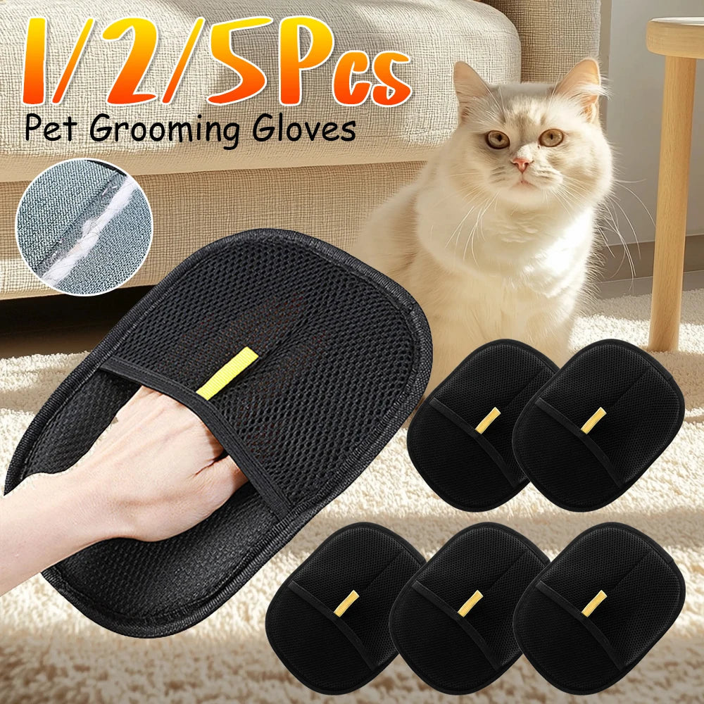 Deshedding Pet Hair Removal Glove for Dog Cat Grooming
