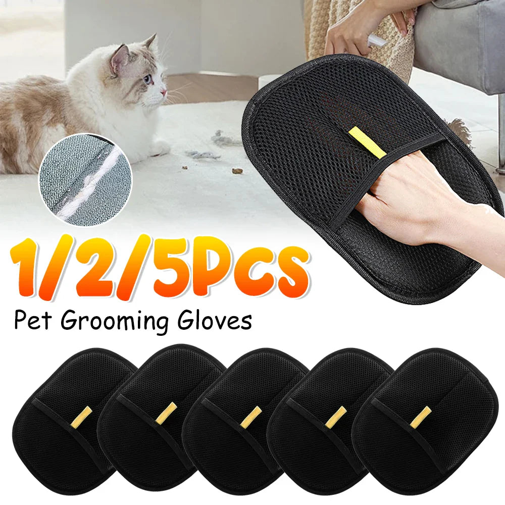 Deshedding Pet Hair Removal Glove for Dog Cat Grooming