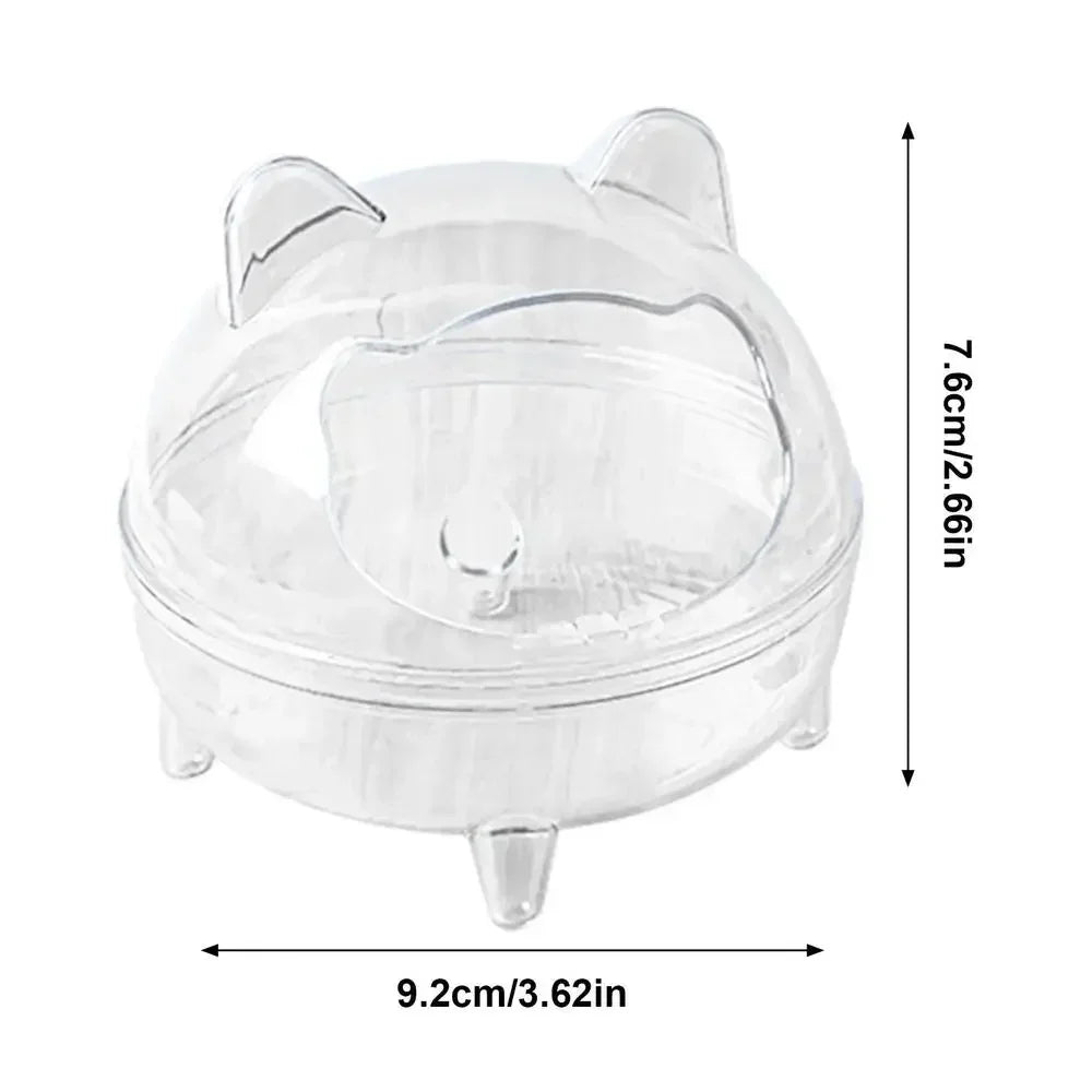 Transparent Acrylic Hamster Sand Bath & Toilet House