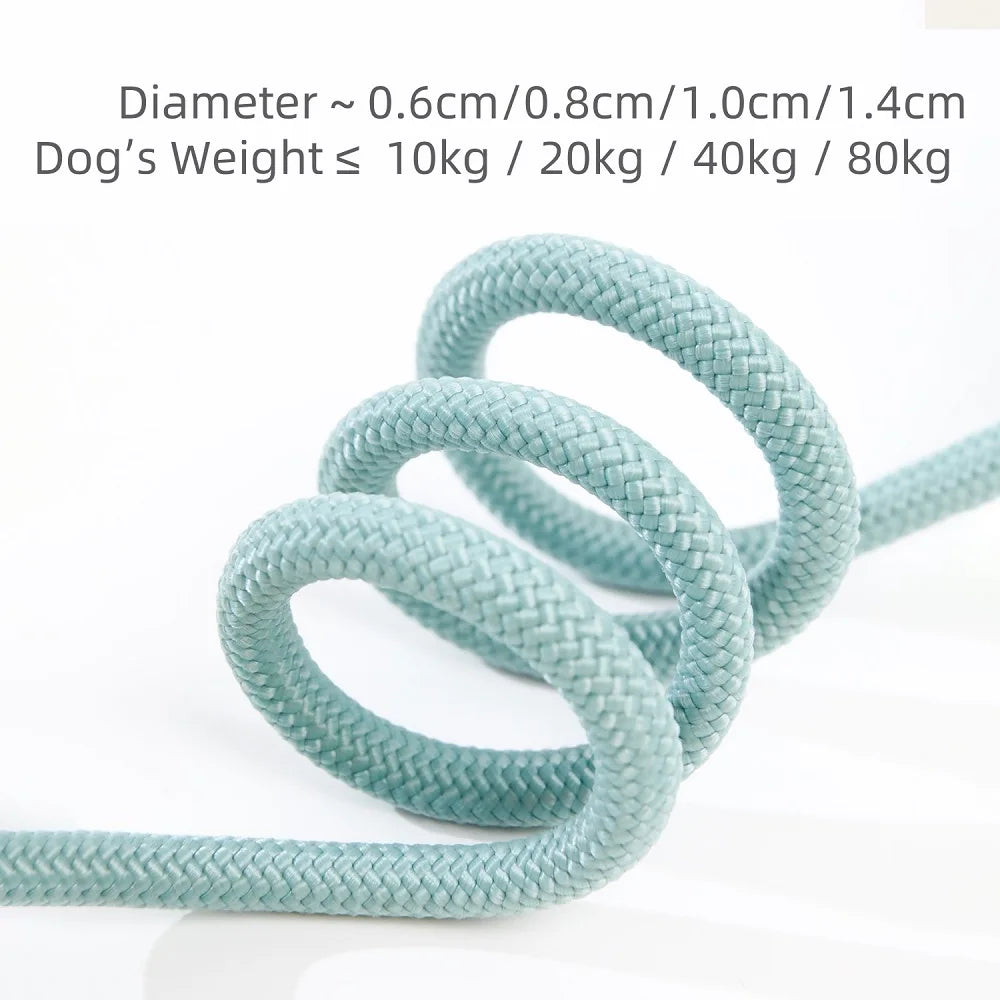 WizePet Heavy Duty Braided Slip Rope Dog Leash | Adjustable Training Lead & Collar for Medium & Large Dogs
