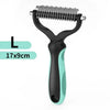 2-in-1 Stainless Steel Pet Grooming Brush | Double-Sided Deshedding & Dematting Comb for Dogs & Cats