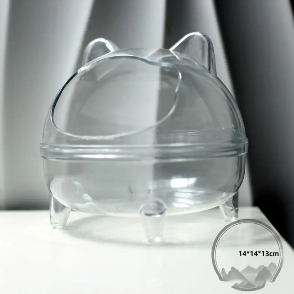 Transparent Acrylic Hamster Sand Bath & Toilet House