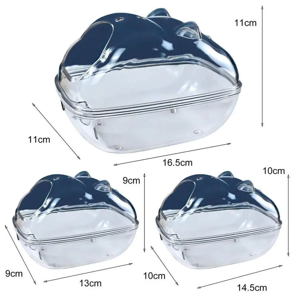 Transparent Acrylic Hamster Sand Bath & Toilet House