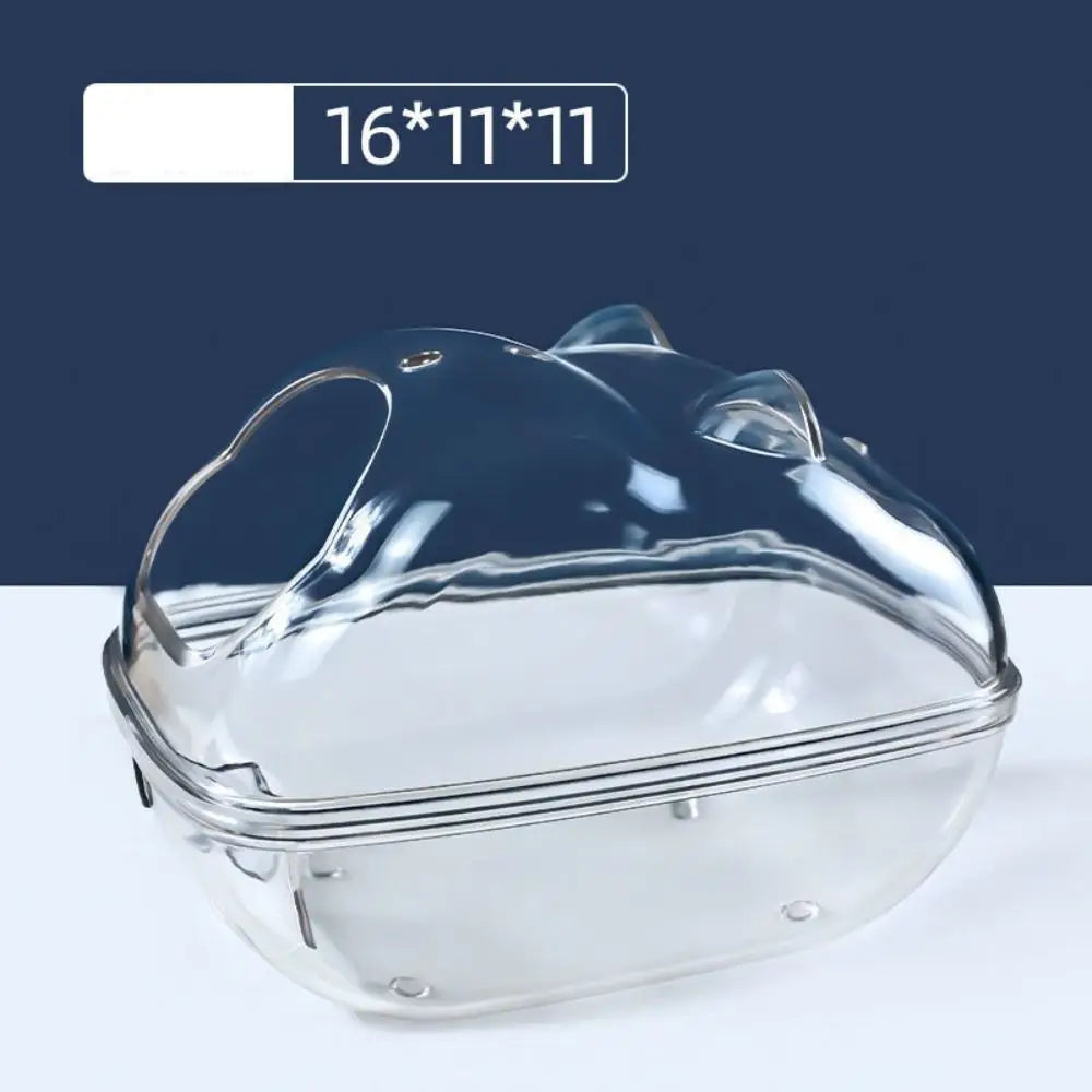 Transparent Acrylic Hamster Sand Bath & Toilet House