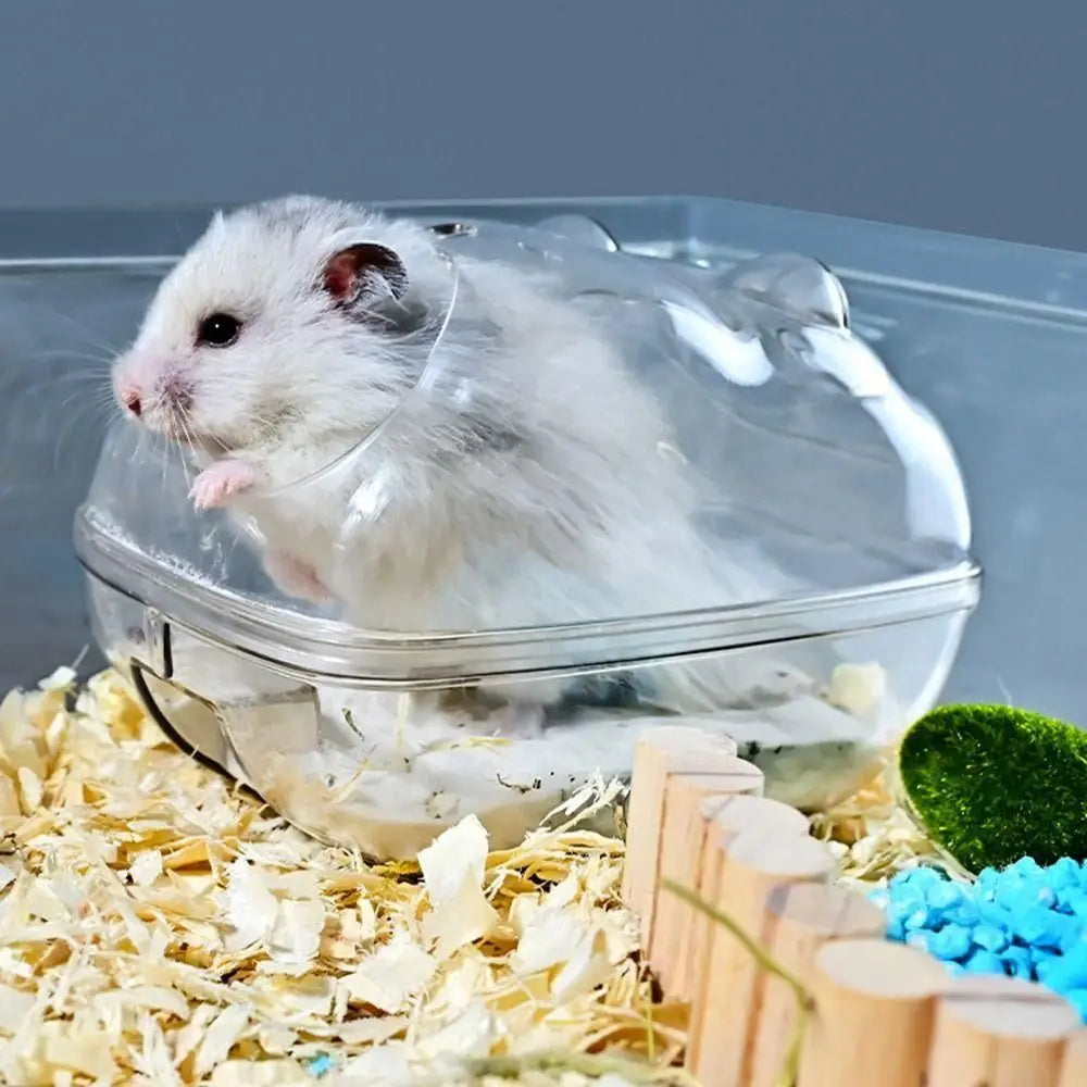 Transparent Acrylic Hamster Sand Bath & Toilet House