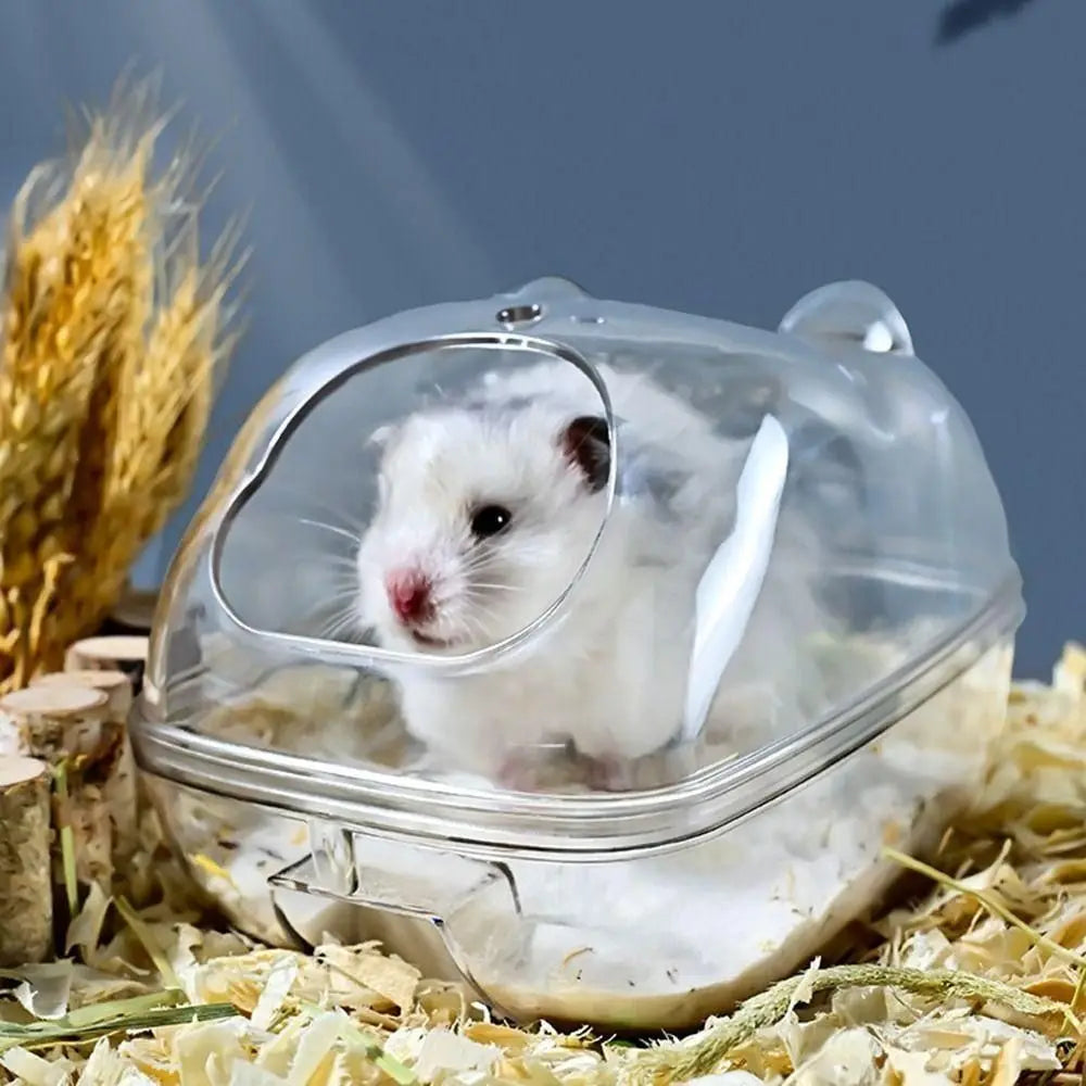 Transparent Acrylic Hamster Sand Bath & Toilet House