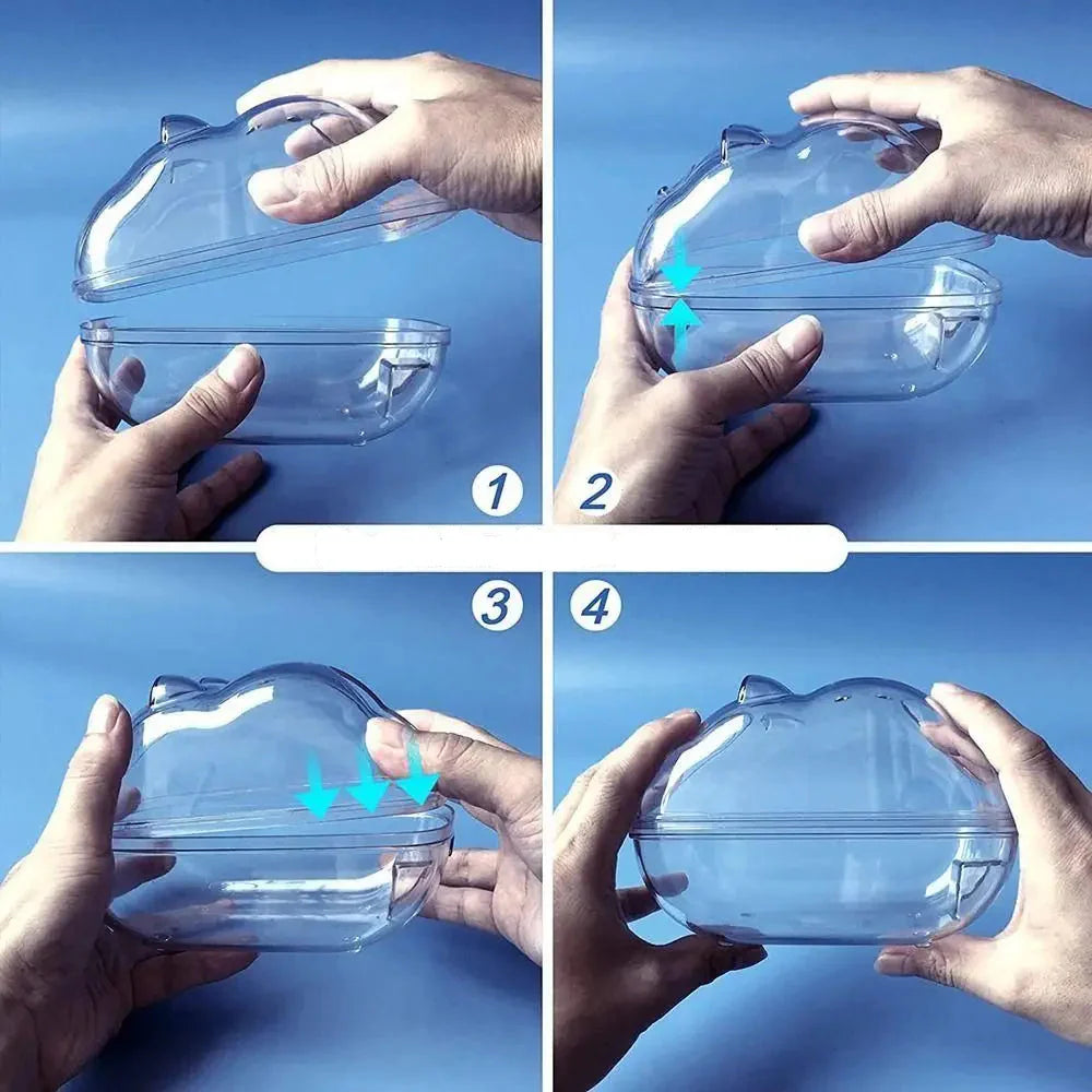 Transparent Acrylic Hamster Sand Bath & Toilet House